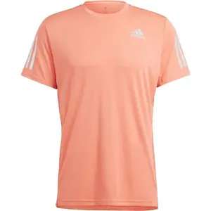 adidas OWN THE RUN TEE Pánske bežecké tričko, lososová, veľkosť