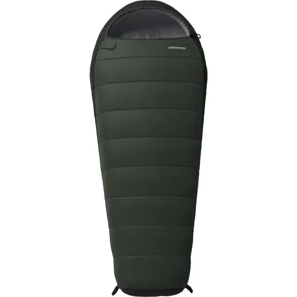 Crossroad MANAM XL Spací vak, tmavo zelená, veľkosť 210 cm - ľavy zips