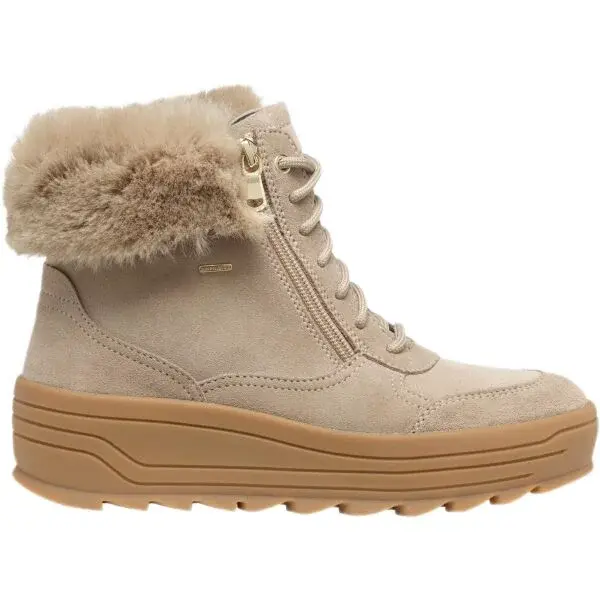 Geox D MILLEINY Zimná členková obuv, béžová, veľkosť