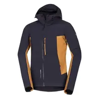 Northfinder GILBEROG Pánska hybridná softshellová bunda, čierna, veľkosť