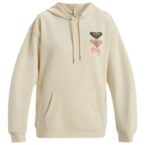 Roxy SURF STOKED BRUSHED A Dámska mikina, béžová, veľkosť