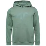4F SWEATSHIRT Pánska mikina, tmavo zelená, veľkosť