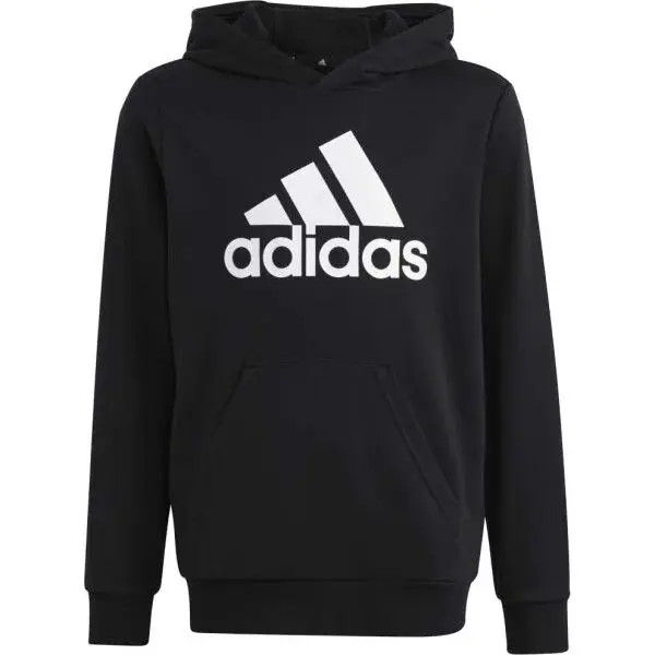 adidas BIG LOGO ESSENTIALS COTTON Detská  mikina, čierna, veľkosť