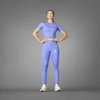 adidas TECHFIT PRINT TEE Dámske tréningové tričko, modrá, veľkosť