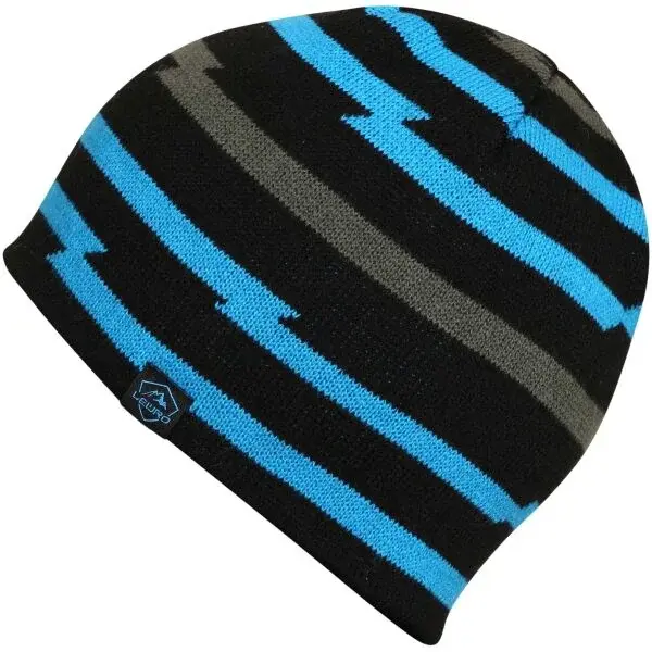 Lewro THEDY Chlapčenská pletená čiapka, čierna, veľkosť 4-7Y