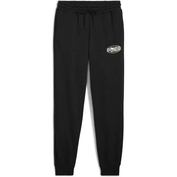 Puma ESSENTIALS LOGO LAB SWEAT PANT Pánske tepláky, čierna, veľkosť