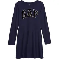 GAP V-FRCH LOGO Dievčenské šaty, tmavo modrá, veľkosť