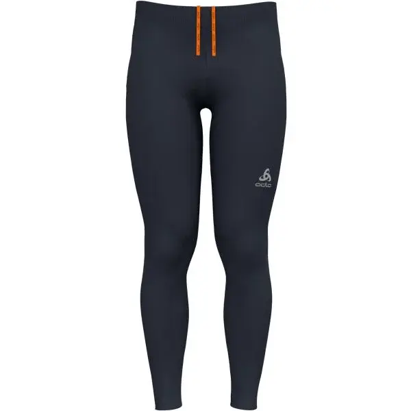 Odlo M ESSENTIAL WARM TIGHTS Pánske bežecké nohavice, tmavo modrá, veľkosť