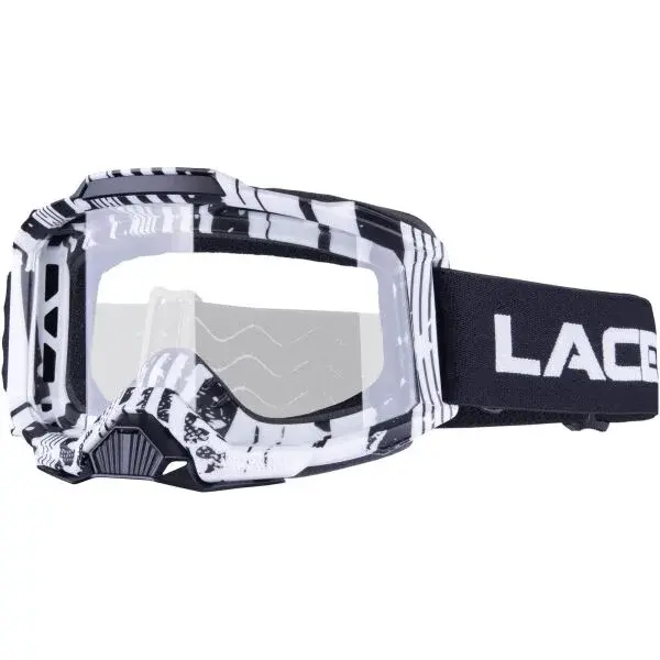 Laceto RIFT Detské cyklistické okuliare na freeride a downhill, biela, veľkosť