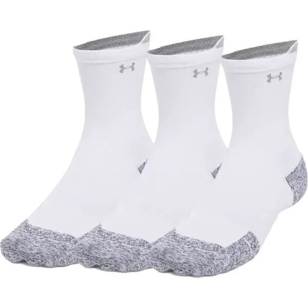 Under Armour RUN CUSHION 3PK Ponožky, biela, veľkosť