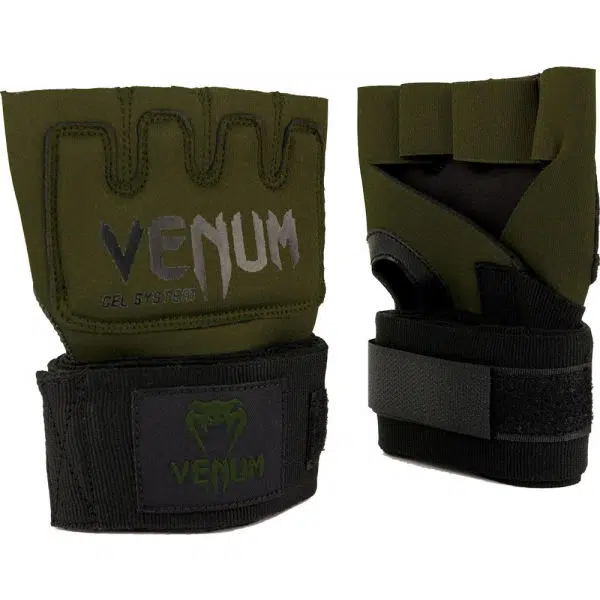 Venum KONTACT GEL GLOVE WRAPS Rukavice, khaki, veľkosť
