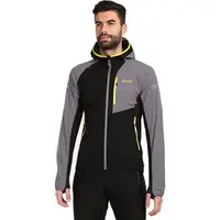 KILPI BALEO Pánska softshellová bežecká bunda, sivá, veľkosť XXXL