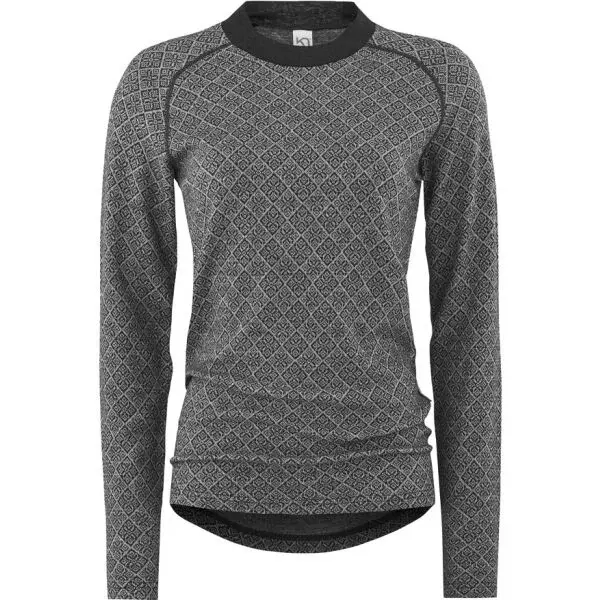 KARI TRAA VOSS CASHMERE MIX LONG SLEEVE Dámske termotričko, sivá, veľkosť