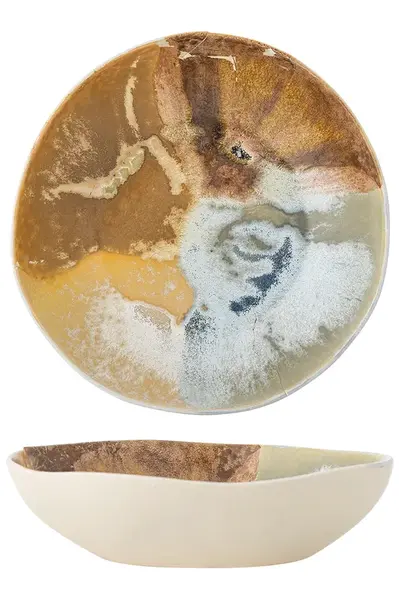 Miska Bloomingville Lacey 1,3 L žlutá barva