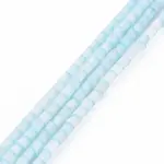 Glass Silk Stain Style Beads Strands