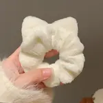 Cat Ear Plush Fabric Hair Ties