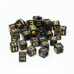 Opaque Plated Acrylic Beads