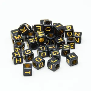 Opaque Plated Acrylic Beads