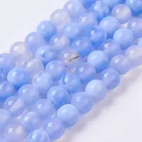 Natural Dyed & Heated Agate Bead Strands