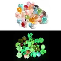 26Pcs 13 Styles Luminous Resin Mushroom Desk Decoration