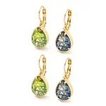 Glass Leverback Earrings