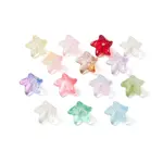 Spray Painted Transparent Glass Beads