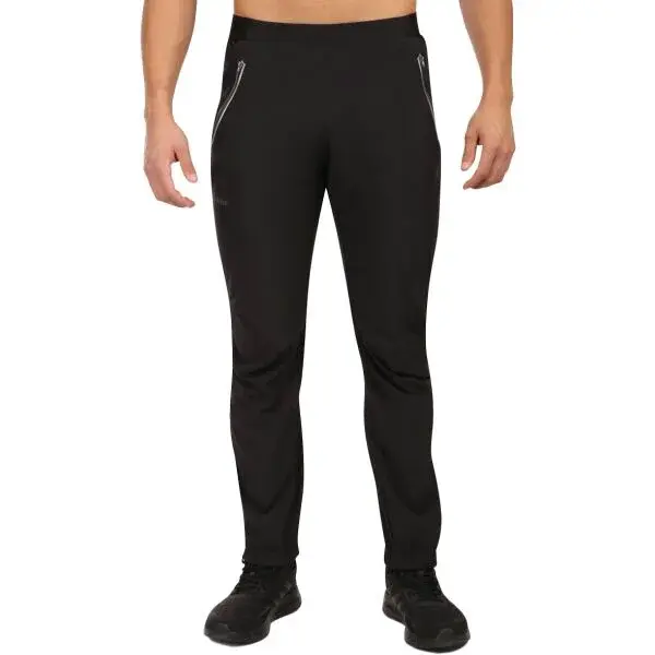 KILPI HEYES Pánské běžecké kalhoty, černá, velikost