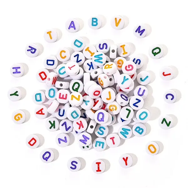 Opaque White Acrylic Beads