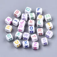 Opaque White Acrylic Beads