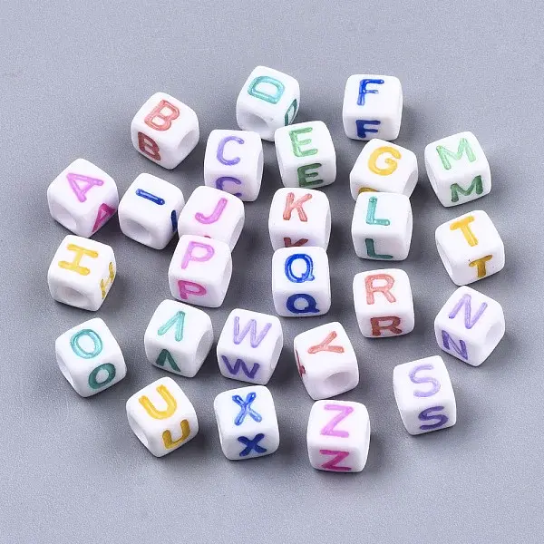 Opaque White Acrylic Beads