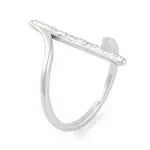 304 Stainless Steel Thin Curve Finger Ring for Women