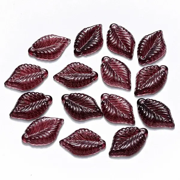 Transparent Baking Paint Glass Pendants