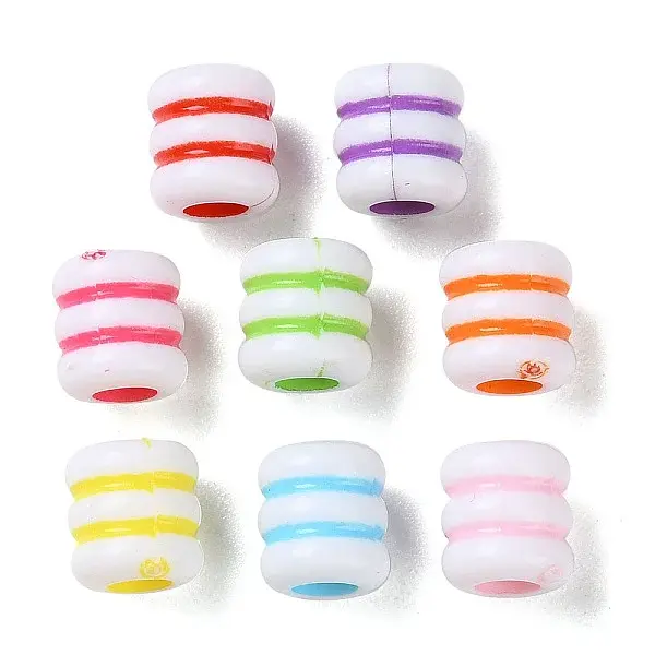 Opaque Acrylic European Beads