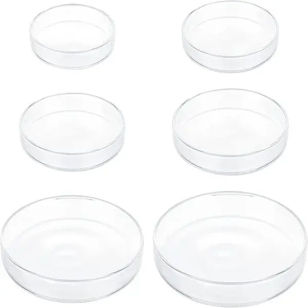 3 Sets 3 Style Glass Biochemical Petri Dish