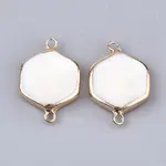 Electroplate Freshwater Shell Links connectors