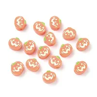 Halloween Printed Handmade Polymer Clay Beads