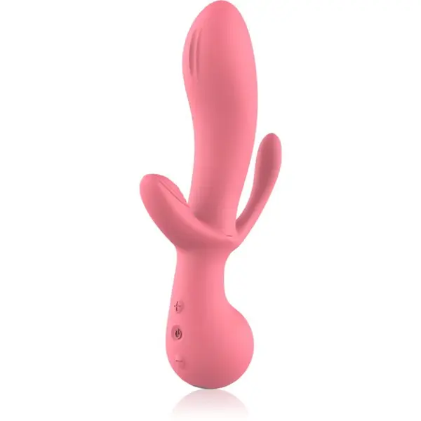 Dream Toys Amour Triple Pleasure Clair vibrátor se stimulátorem klitorisu 21.5 cm