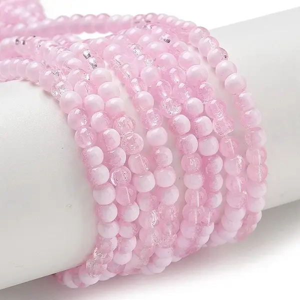 Crackle Glass Beads Strands