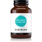Viridian Nutrition Myo-Inositol & Folic Acid prášek na přípravu nápoje pro podporu správné hormonální činnosti pro ženy 120 g