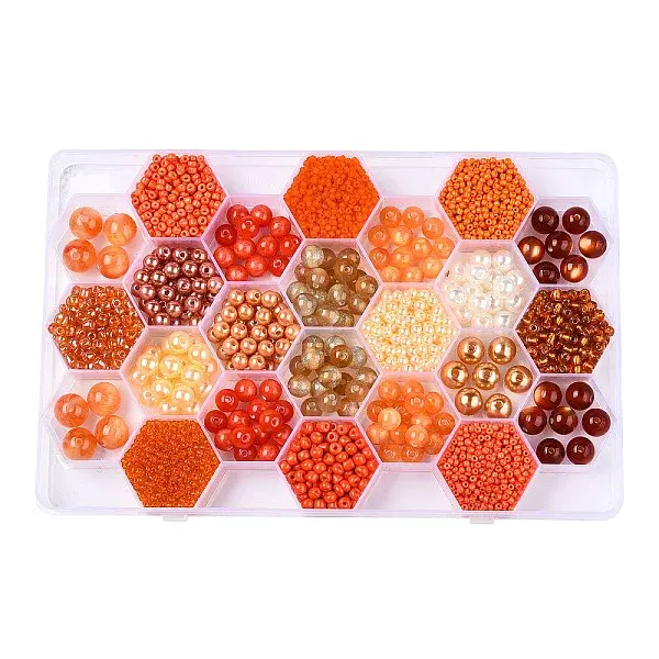 DIY 24 Style Acrylic & Resin Beads Jewelry Making Finding Kit