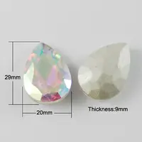 Glass Point Back Rhinestone