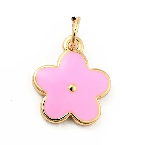 Rack Plating Brass Enamel Charms