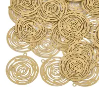 430 Stainless Steel Filigree Pendants