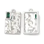 Brass Micro Pave Cubic Zirconia Pendants