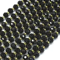 Natural Dyed & Heated Black Agate Beads Strands