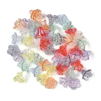 Plated AB Acrylic Beads Cap