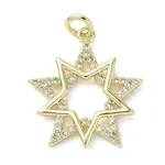 Brass Micro Pave Cubic Zirconia Pendants