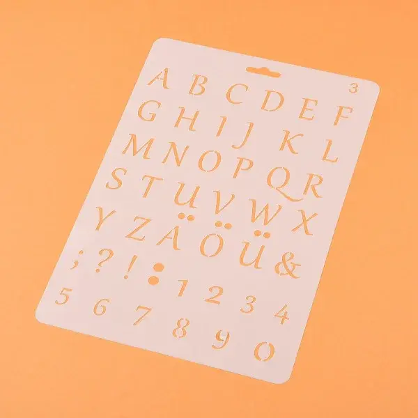 Plastic Reusable Drawing Painting Stencils Templates