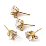 Ion Plating(IP) 304 Stainless Steel Stud Earring Findings