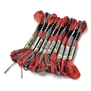 10 Skeins 6-Ply Polyester Embroidery Floss